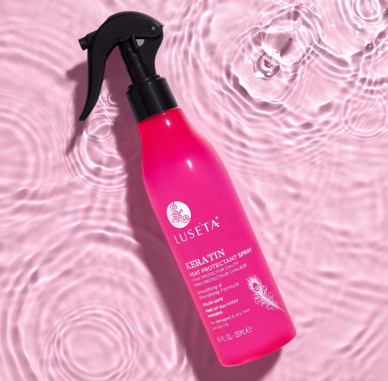 Luseta Keratin Heat Protectant Spray For Damaged & Dry Hair 8.5fl.oz 251ml - Keratinbeauty