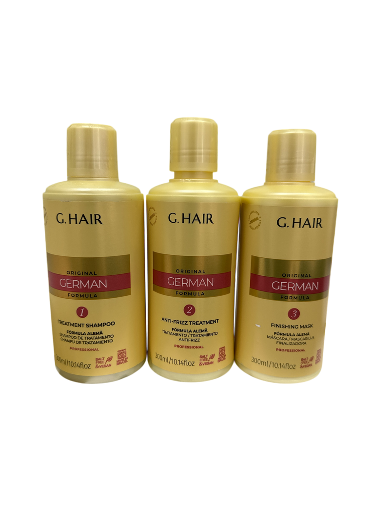 G KIT LISSEUR DE CHEVEUX ALLEMAND 3 x 250ml/8.5fl.oz.