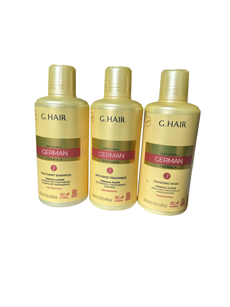 G KIT LISSEUR DE CHEVEUX ALLEMAND 3 x 250ml/8.5fl.oz.