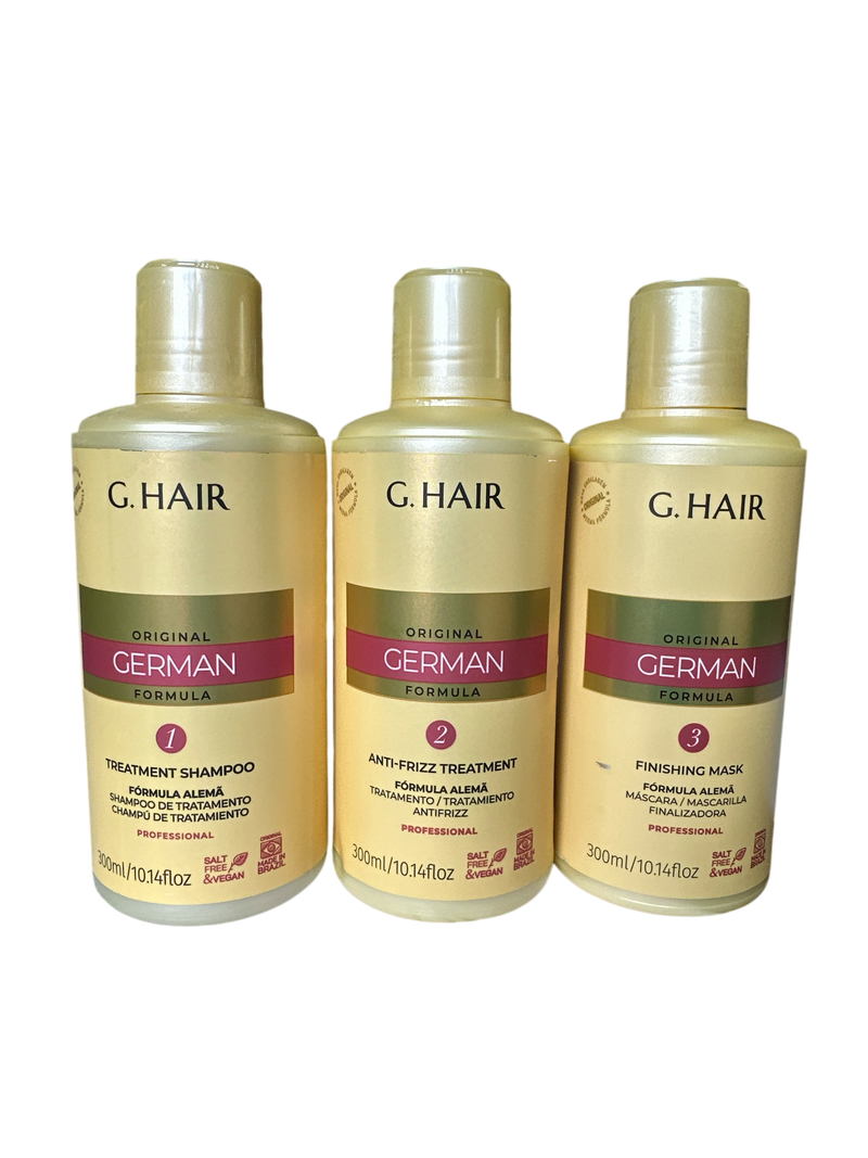 G KIT LISSEUR DE CHEVEUX ALLEMAND 3 x 250ml/8.5fl.oz.